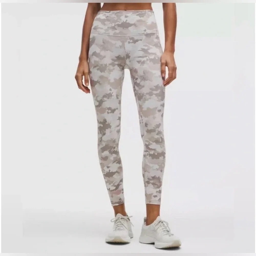 Lululemon Align High-Rise Pant 28"-Thawed Camo Warm Ash Grey Multi
